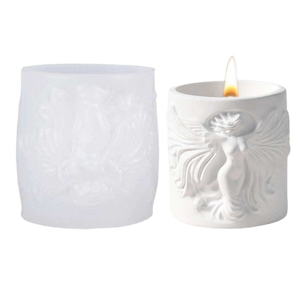 Silicone Mould for Candle Making and Resin Art Statue of Liberty Storage Cup Crafting Nordic Designs Home Decoration