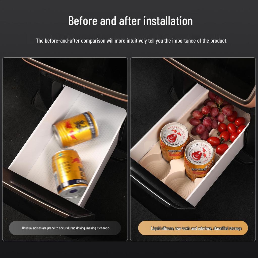 Silicone Drink Holder & Anti-Slip Mat for L90 Refrigerator Cup Holder - Car Interior Decor Accessory