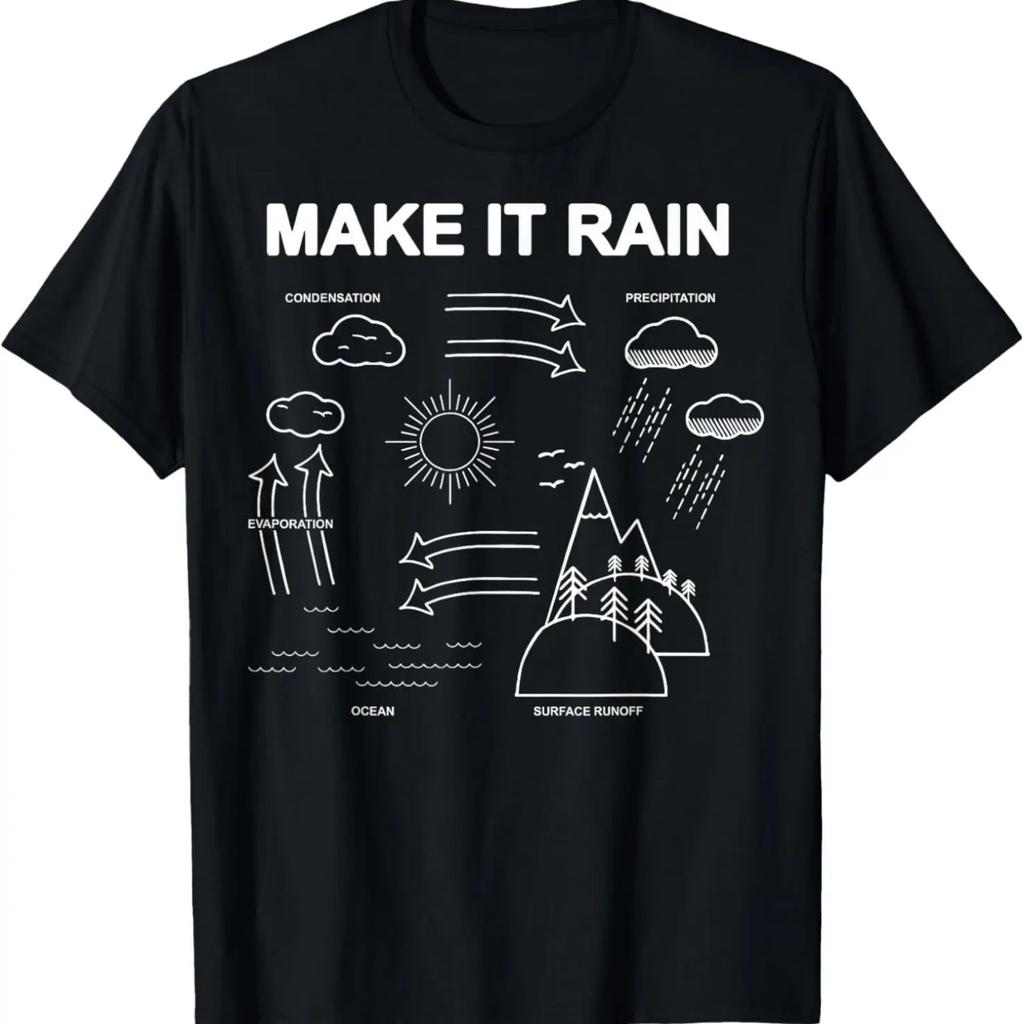 Make It Rain Cycle Process Sketch T-Shirt