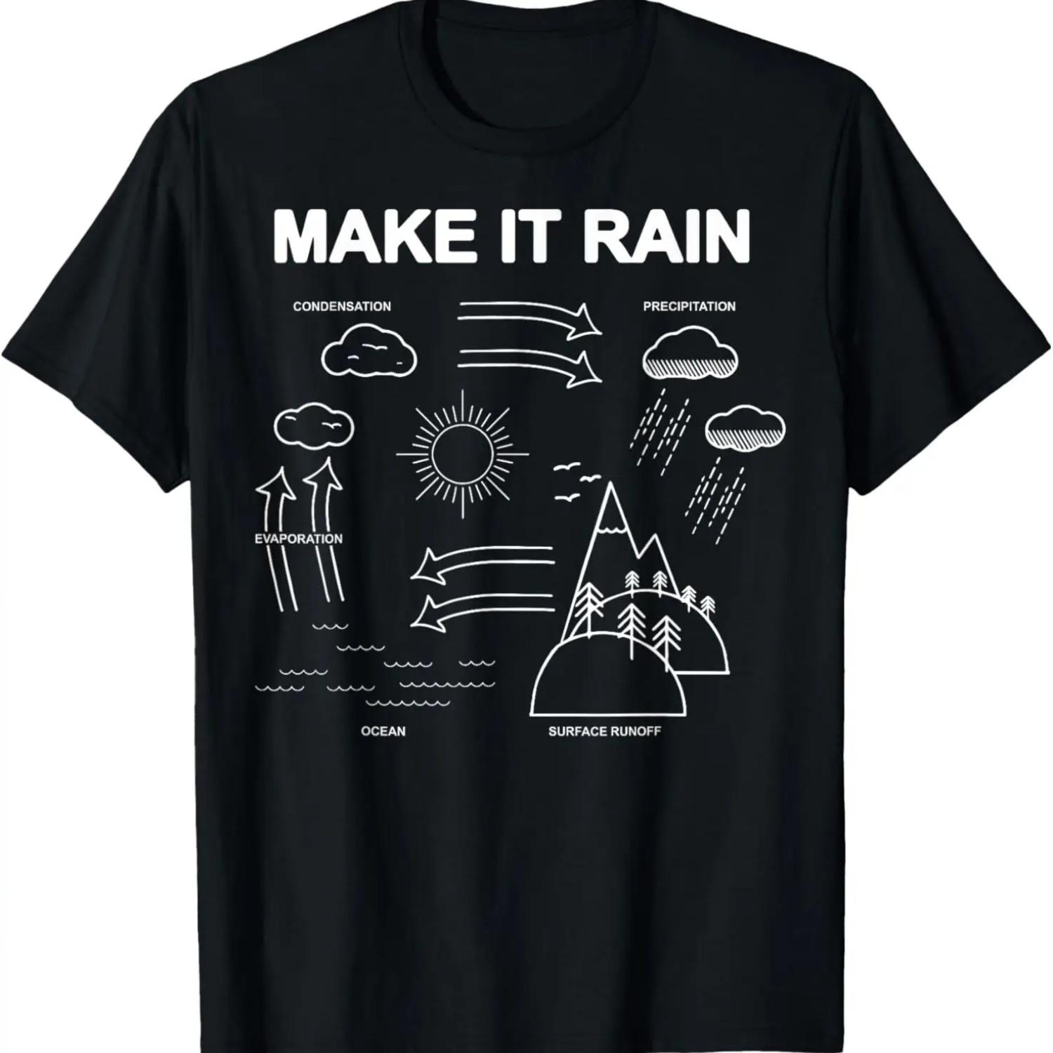 Make It Rain Cycle Process Sketch T-Shirt S