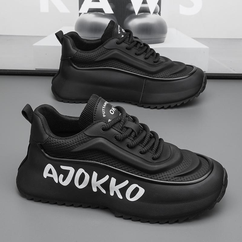 

Популярные большие размеры 2025 осень новые мужские повседневные спортивные кроссовки для бега модные универсальные корейская версия кроссовок для папы 44 чёрный