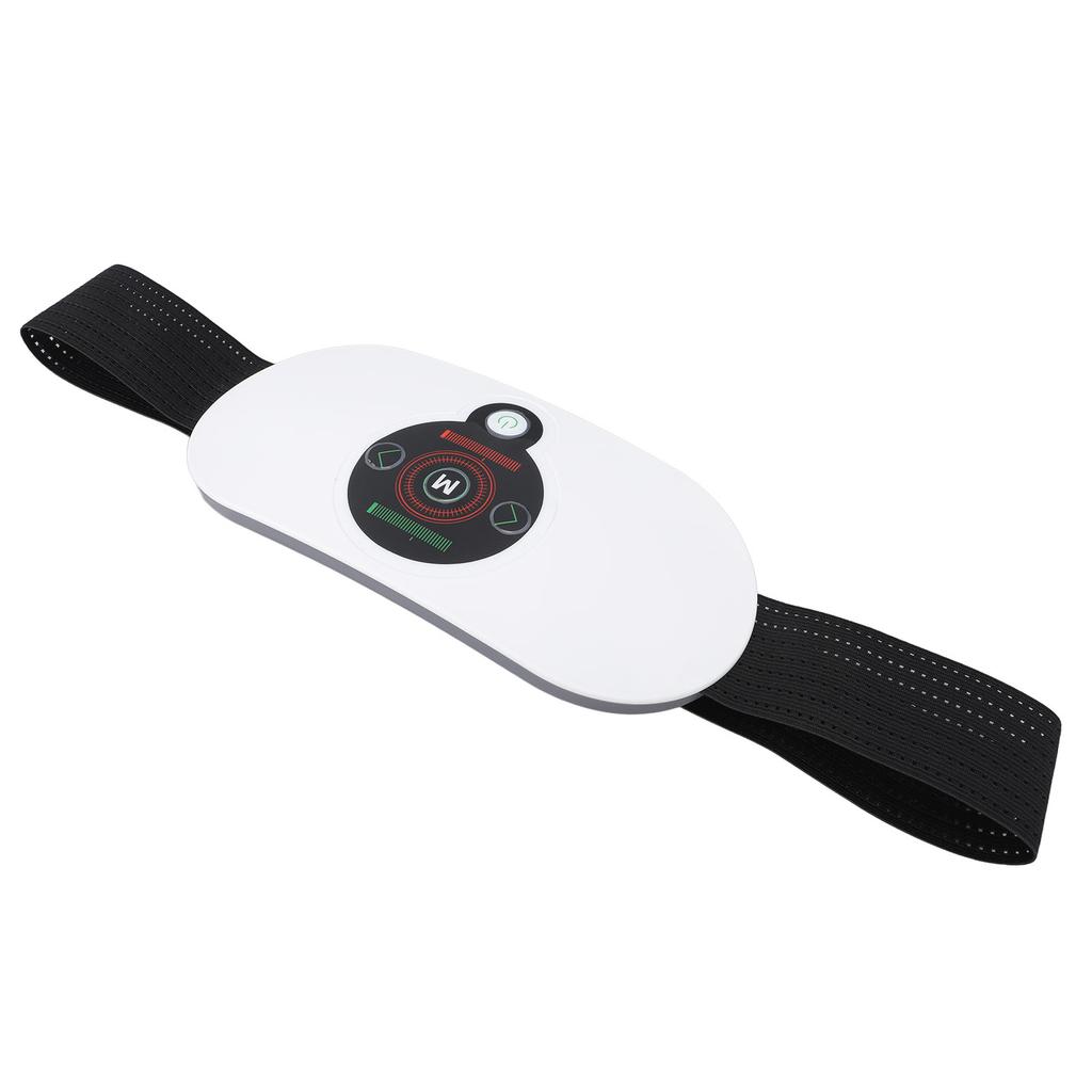 Abdominal Massager Menstrual Heating Pad for Women 9 Pulse Modes 3 Vibration Levels USB Electric Slimming Belt for Back Waist Pain Period Cramp