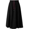 Sancai Plus Size Elastic High-Waist A-Line Long Skirt