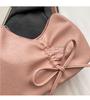 Kleine quadratische Umhängetasche mit Schleife für Damen