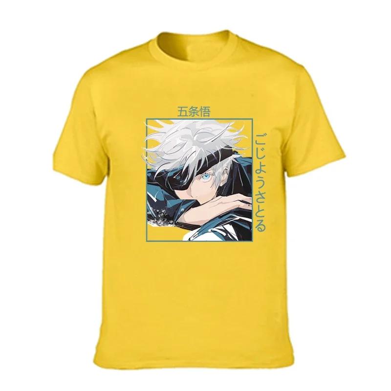 

Jujutsu Kaisen Anime Gojo Satoru Printed T-shirt Casual summer men s short sleeve T-shirt Sports custom T-shirt S