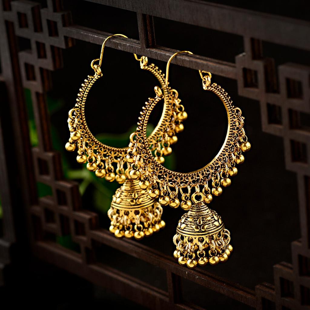 Pendientes Piercing Indian Jewelry Jhumka Charms Earrings For Women Accessories Kolczyki Stud Earring Trendy Wedding Ear Rings