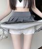 Women's Summer 2026 A-Line Lace Pleated Skirt - High Waist, Trendy Culottes Style
