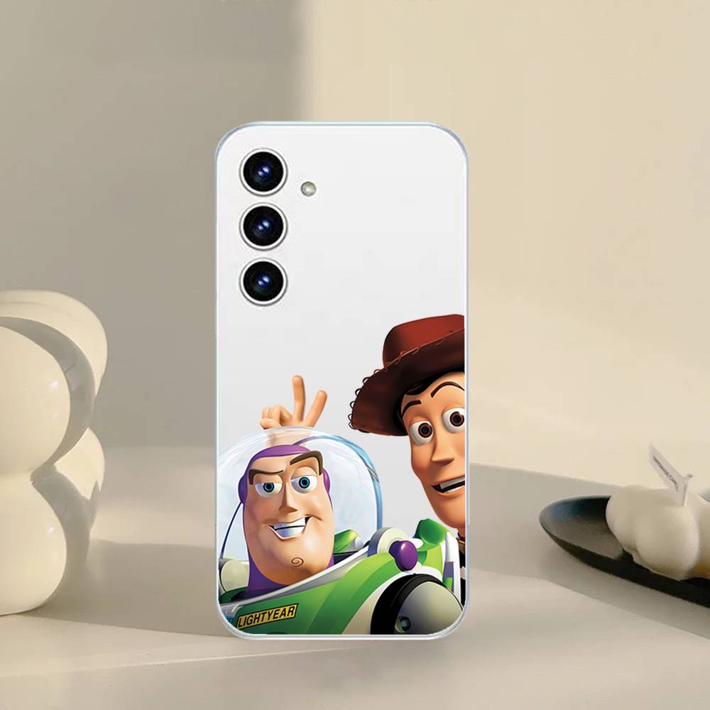 B-Buzz Lightyear Phone Case For Samsung Galaxy S21 S22 S23 S24 S25ULTRA FE Ultra Plus5G A52S Transparent Cover