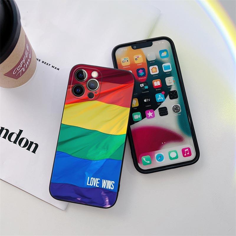 Gay Pride Flag Lesbians LGBT Phone Case for iPhone 11 15 Pro Max Case Coque 14 Plus 13 Pro 12 X XS XR 7 8 SE 2020 TPU Soft Cover