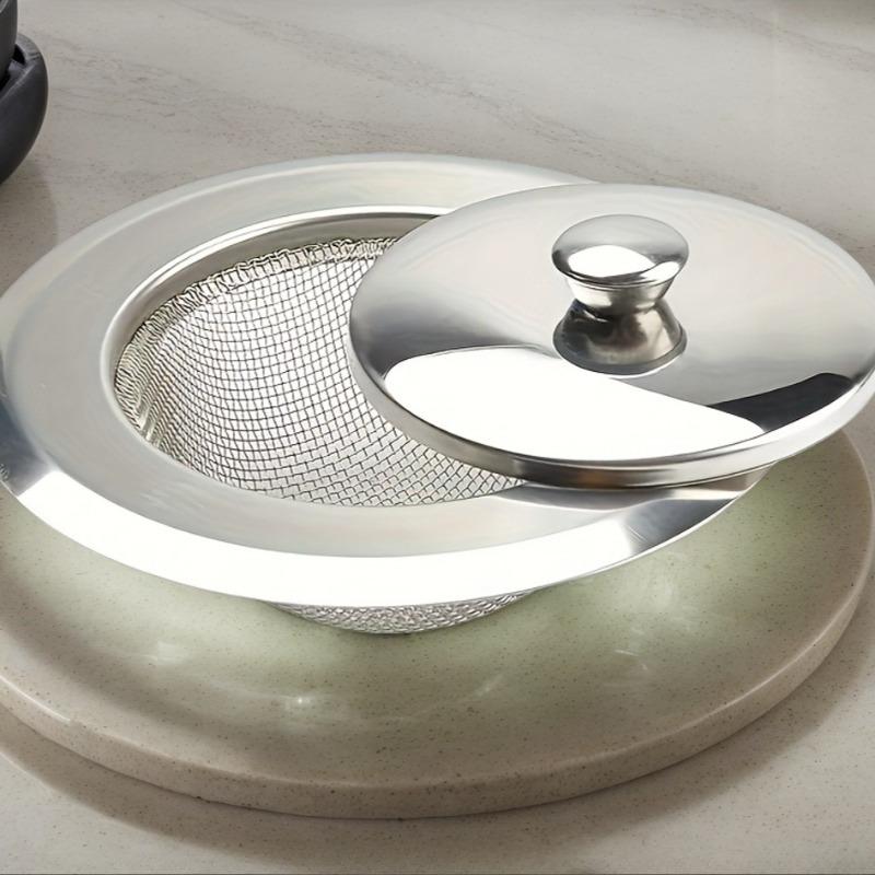 

1/2 Kitchen Sink Strainer, Stainless Steel Funnel Anti-Blocking Filter for Dishwasher Basin, Floor Drain Hair Catcher,Sink Waste