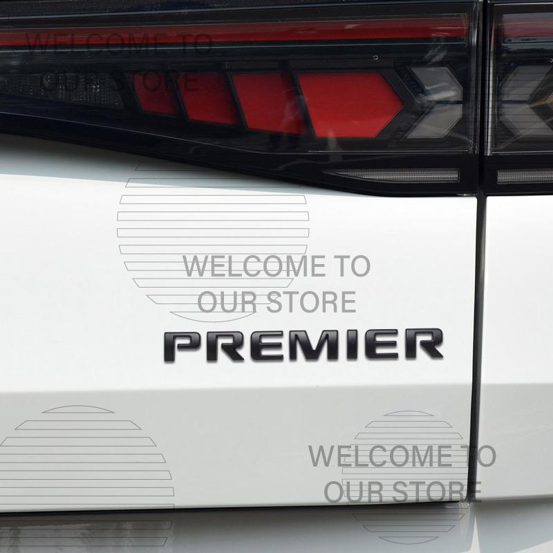 AABHB1 Car Decor Metal Premier Letter Emblem 3D Sticker For Chevrolet Blazer Equinox Trailblazer Malibu Traverse Tail Rear Trunk Decals