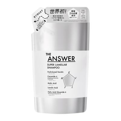 THE ANSWER Super Lamellar Shampoo Bergamot Daphne Contains 5 Essential Ingredients for Beautiful Hair Refill, 320ml, & Scent,