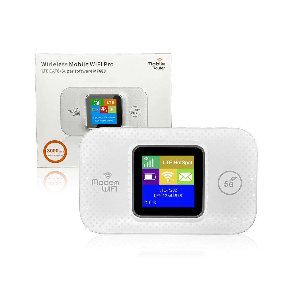 4G Portable WiFi Hotspot Router Plug-in Card, MIFI for Europe, Africa, Asia - Model MF688