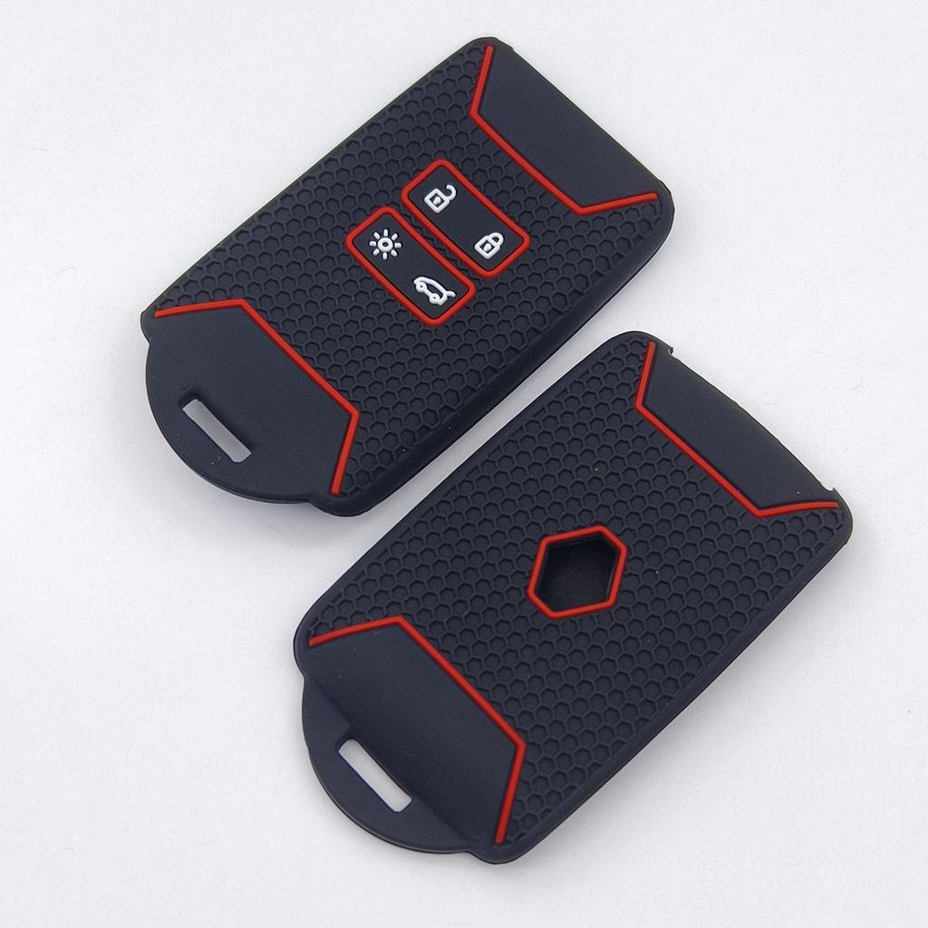 Soft Silicone Protective Case for Renault Koleos, Fengjing, Fenglang, and Megane Card Keys - Old Models