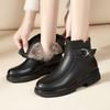Fashion AIYUQI Women's Snow Boots Genuine Leather 2025 New Winter Mom Boots Anti Slip Large Size Natural Wool Women's Ankle Boots