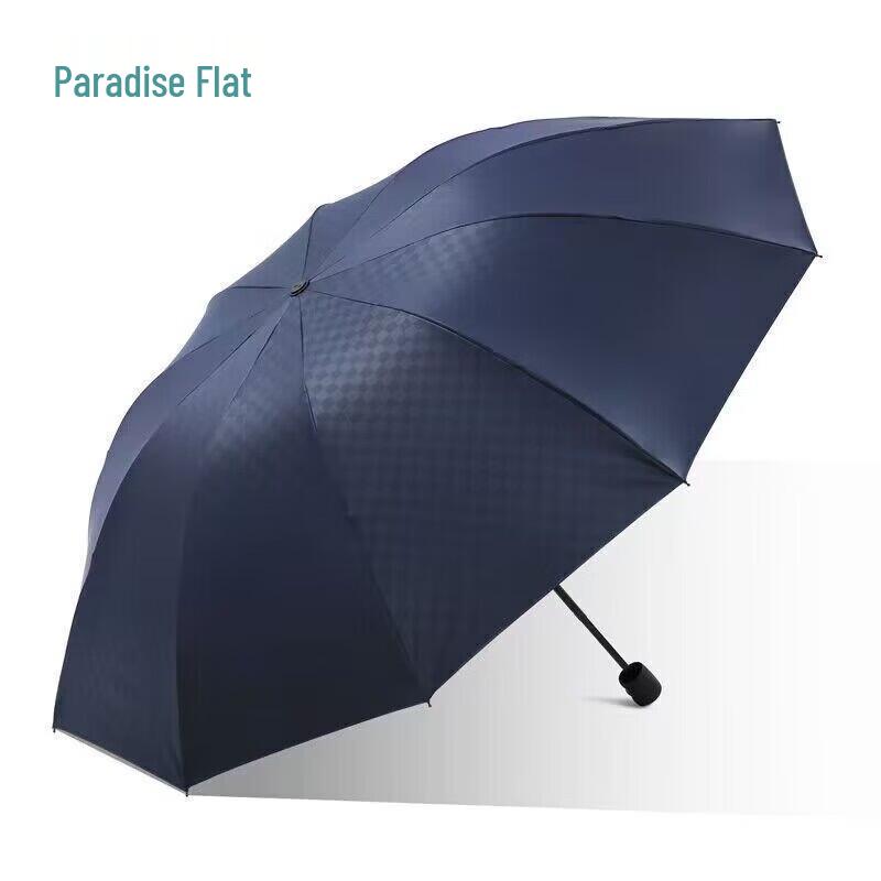 

Tiangtang 31125E 10-Rib Plaid Black-Coated All-Weather Umbrella