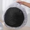 Pet Shell Nest Bed Warm Calming Cat Cave Bed with Hooded Cover Semi Enclosed Fluffy Plush Lined Round Bed for Small Medium Pets