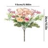 1Pc Artificial Flowers Wedding Home Bedroom Decoration Bridal Bouquet Garden Fake Silk Roses Hydrangeas Vase For Board Outdoors