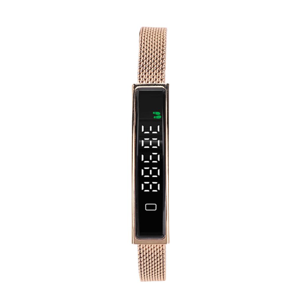 Smart Bracelet Fitness Tracker Bluetooth 5.3 Health Tracker Bracelet Water Proof for Running Riding with APP Gold