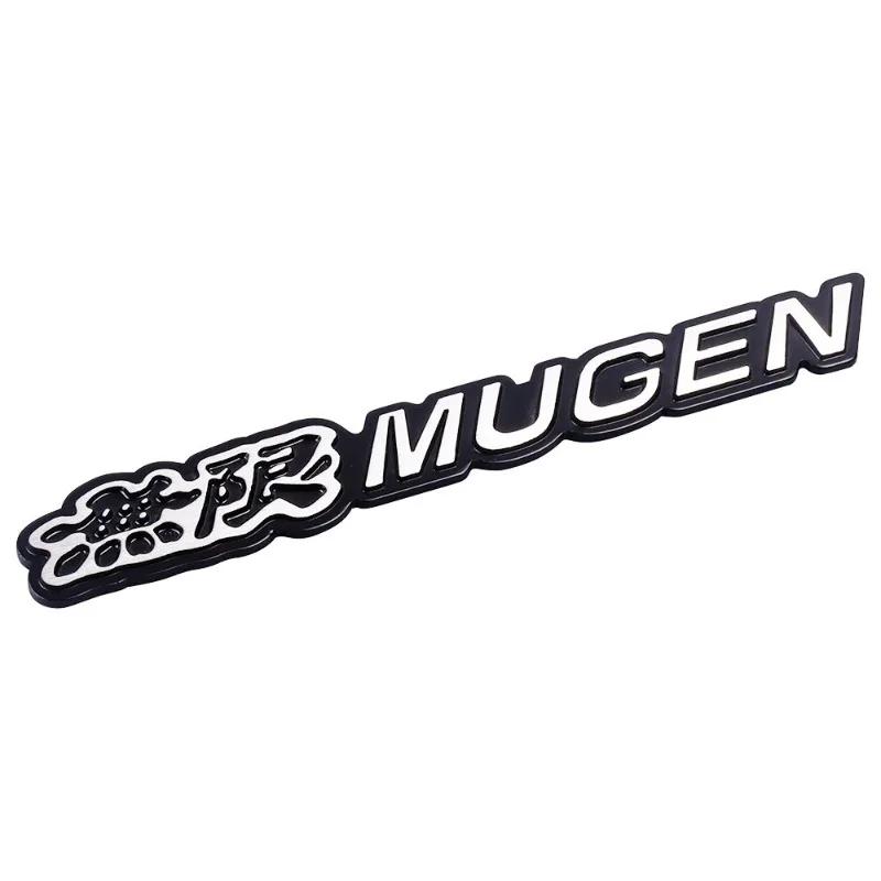 1Pc 3D Metal Mugen Logo Car Emblem Rear Trunk Front Grill Badge For Civic Accord 7 Type R FN2 FK8 Fit Jazz RS CRX Auto Sticker