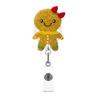 Snowman Elk Christmas Badge Reel Santa Claus ID Card Holder  Doctor Student