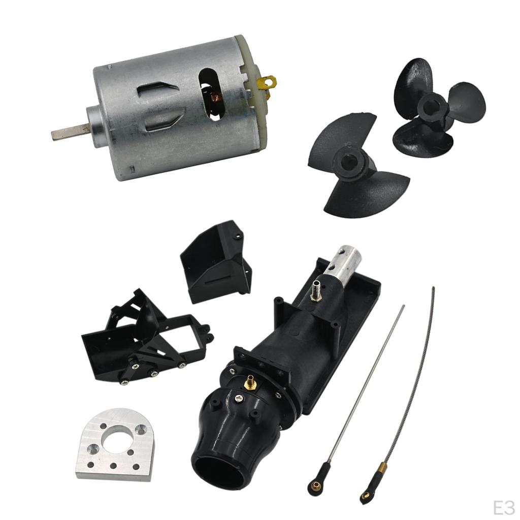 540 Brushed Motor Thruster with Pads And Accessories for RC Boat, Water Jet Pump Power Servo 3