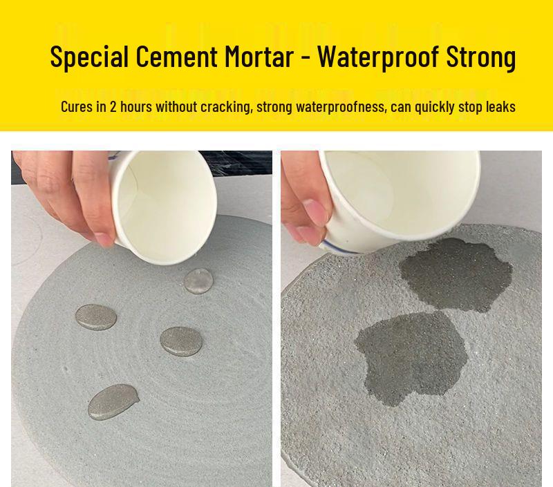 Quick-Drying Cement Floor Repair and Leak-Stop Filler for Home Use