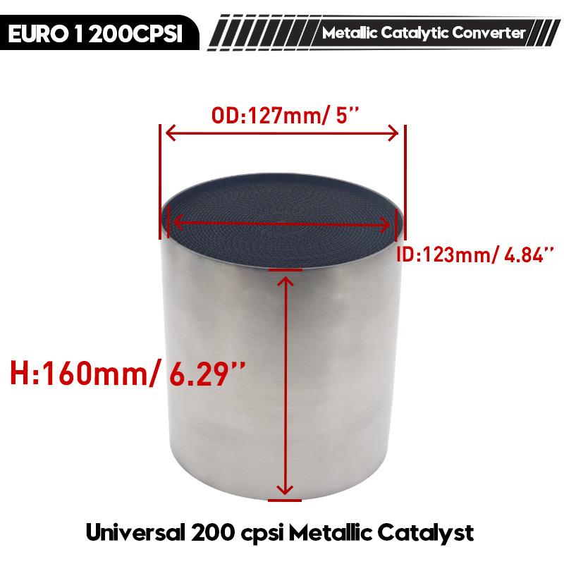 114X100mm 200CPSI High Quality Flow Catalytic Converter Filter Packets Universal Metallic Honycomb Catalytic Converter Metallic Catalyst