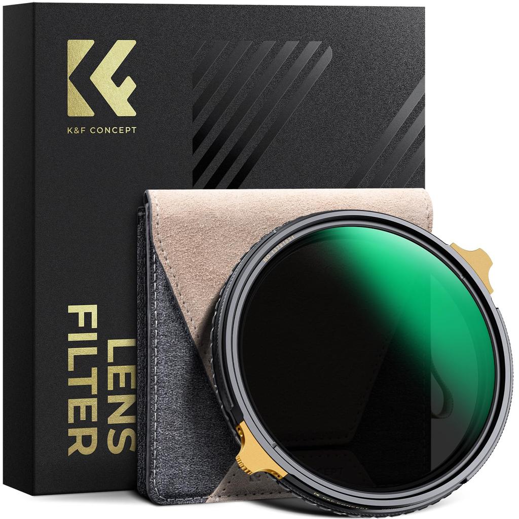 CONCEPT 67mm Multifunctional Variable Brass K&F 2-in-1 Filter, ND/CPL,