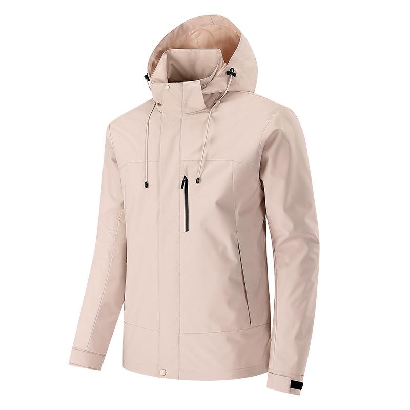 2024 Bei Jia Unisex Waterproof Windbreaker Jacket - Trendy Spring & Autumn Casual Coat for Couples