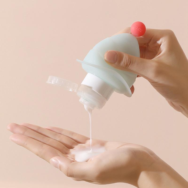 3Pc/Set Refillable 60ml and 90ml Squeeze Bottles Portable EmptyContainers for Travel Ideal for Shampoo Lotion andLiquid Products