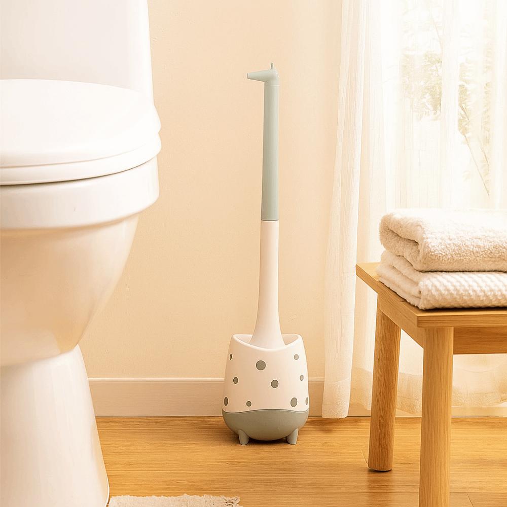 Cartoon Toilet Brush Plastic Toilet Plunger Cute Toilet Cleaning Brush Hotel