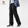 Camel Fleece-Lined Water-Repellent Wide-Leg Utility Softshell Pants