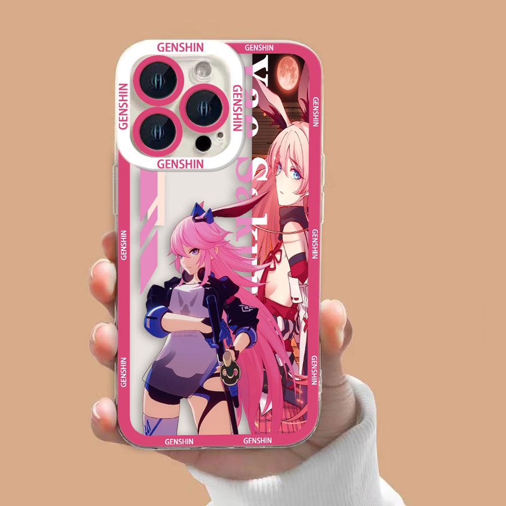 Genshin Impact Yae Xiao Clear Phone Case For OPPO A6X A98 A94 A79 A78 A74 A60 A58 A57 A55 A54 A53 A31 A15 A9 A5 A3 A3X A5X Case