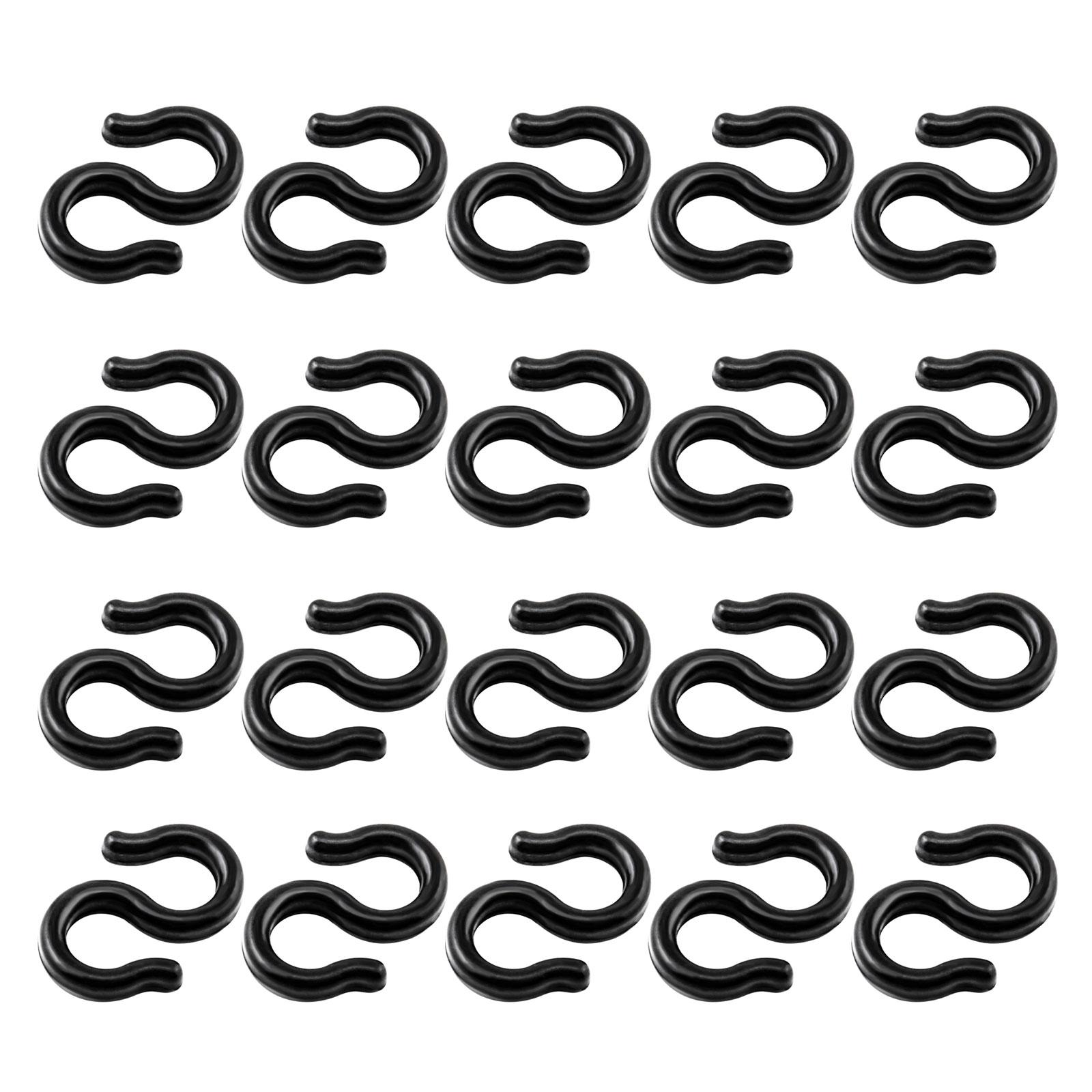 

Black S-Hook Clips Hook Shifts Cable Brake Gear Cable Housing Fixing Holder Guide S Style Buckle Clips for Cycling Bike