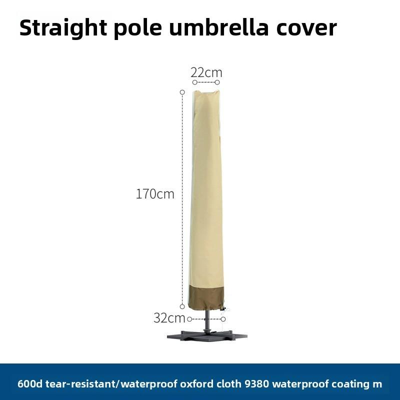 Outdoor Umbrella Cover With Oxford Fabric Dustproof Water Resistant For Garden Patio Protection