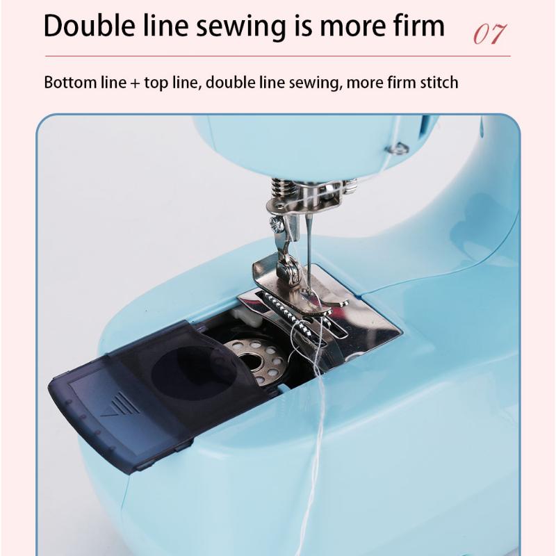 Nähmaschine Haushalt Elektrische Mit Nachtlicht Fuß Pedal DIY Manuelle Patchen Handarbeiten Maschine