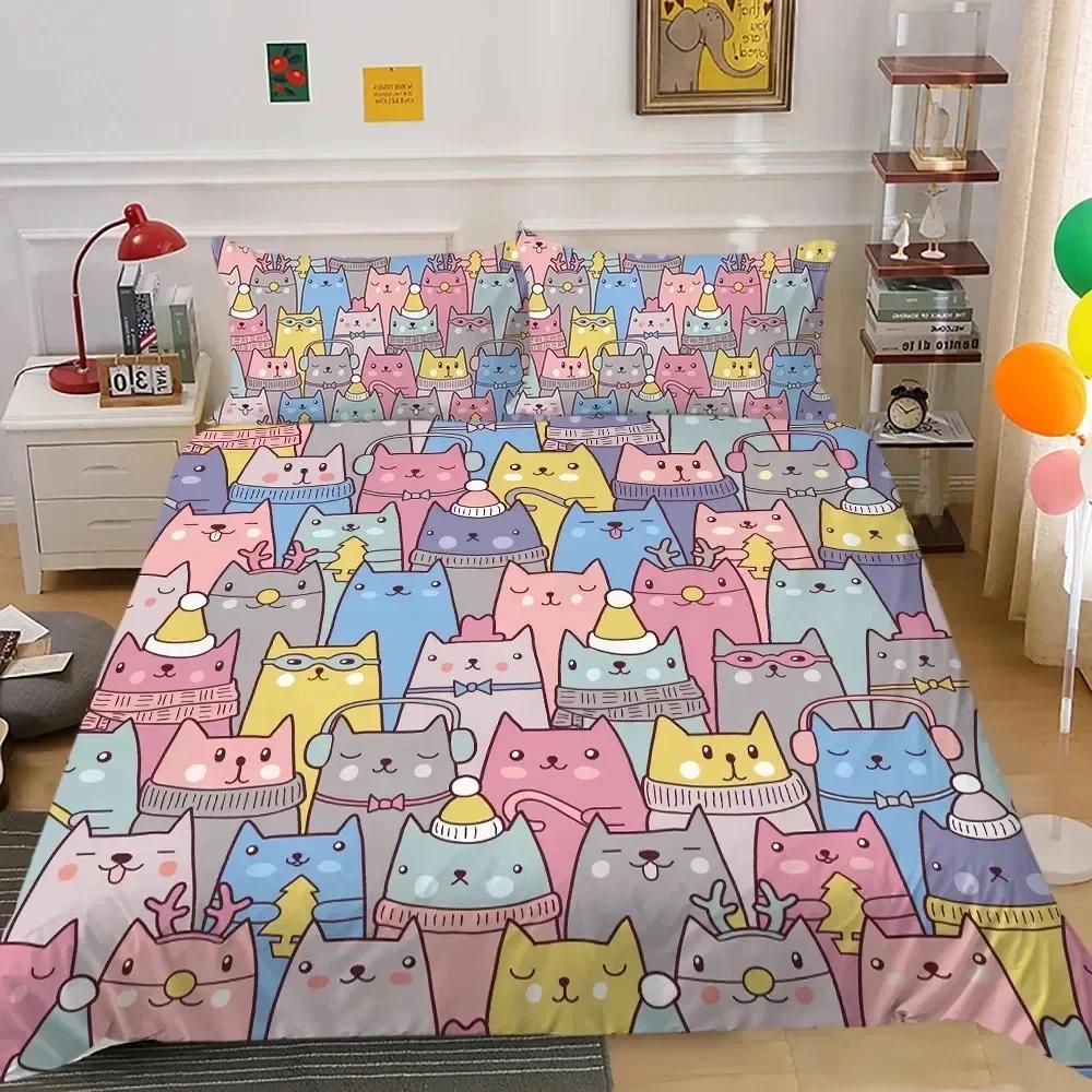 Comforter Top Cute Bedding Set Cute Funny Yellow Cartoon Chick King Queen Cartoon Animals Soft Polyester