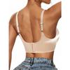 Women's Seamless Wireless Push Up  Adjustable Strap Invisible Support Bralette, Comfortable Everyday Bra for Large Bust