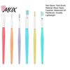 High Elasticity Art Brushes 6PCS Paint Brush, with Candy Colored Design, Flexible Nylon Oil Painting Bristles for Watercolor Acrylic Artist Supplies
