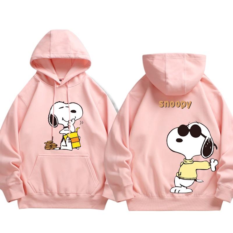 2025 MINISO Cute Snoopy Cartoon Anime Periphery Children's Hoodies In Spring and Autumn New Style Parent Child Clothing Hoodies