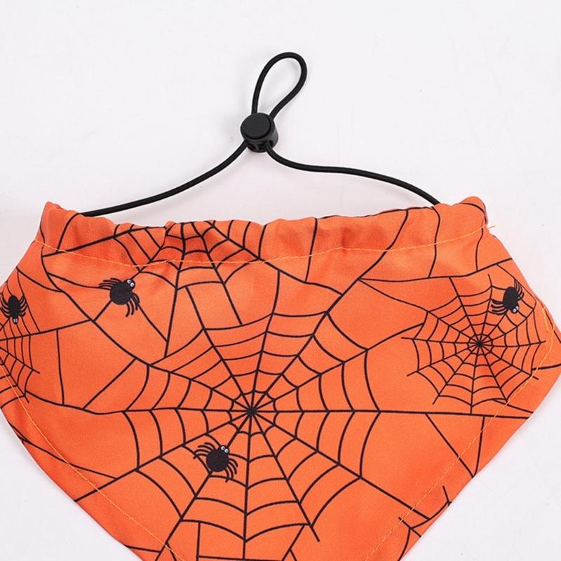 Scary Dog Costume Hat And Bandanas Set Comfortable Halloween Party Outfit Accessory For Small Breeds Holiday Dressingup