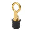2Pcs Screw Type Compression Drain Plug Excellent Sealing Oxidation Resistant Rubber Brass Boat Drain Plug for Marine Yacht