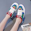 Tênis Arco-Íris Primavera e Outono Sapatos Casuais de Skate Sapatos para Namorada Natal Ano YH