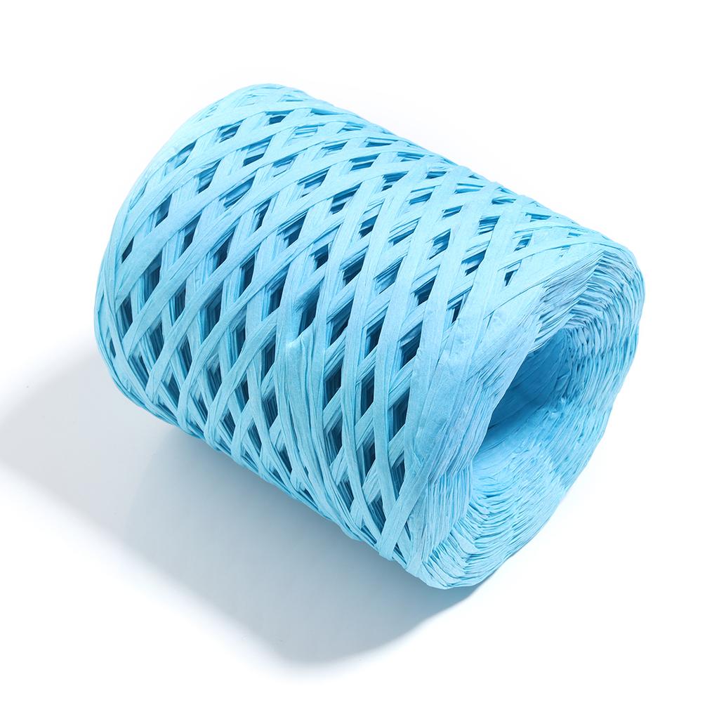 200M/roll Raffia Straw Yarn Colorful Paper Braided Rope for Handmade Craft Knitting Crocheting Threads DIY Bouquet Gift Package