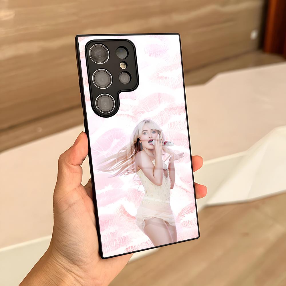 Singer S-Sabrina Carpenter Phone Case For Samsung S26 S25 Ultra S23 S22 S24 S20 Fe S21 Plus A54 A53 A16 Glass Cover
