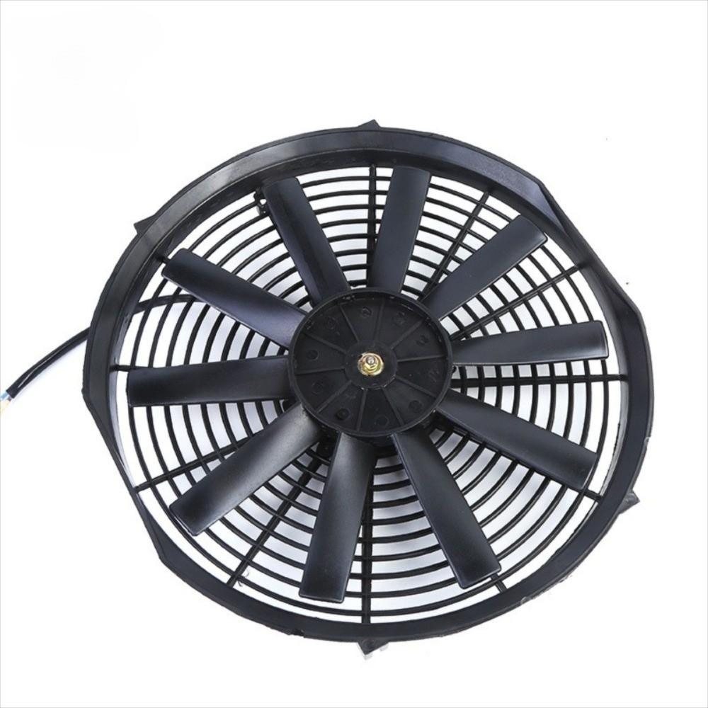 Universal 12V Radiator Fan ABS 80W Car Aircon Auxiliary Fan 8/10 Blades 10 INCH Heavy Duty Fan Vehicle Cooling System