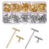 20 Sets/Box 10-25mm Hummerklauen Haken Armband Endverbinder Schiebeverschluss Verlängerungskette Kits für DIY Schmuckherstellung Zubehör