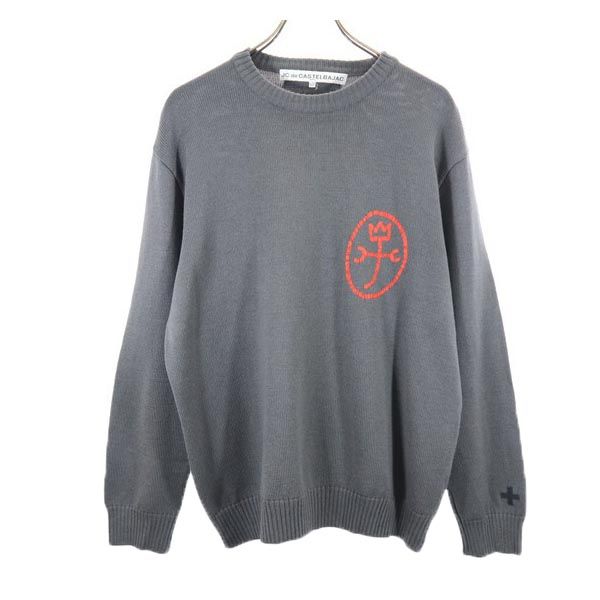 

JC de CASTELBAJAC made in Italy Long sleeve Crew neck knit sweater 52 Men s Used