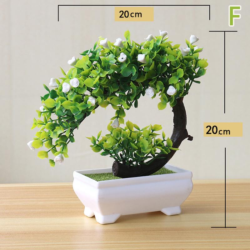 Artificial Plant Potted Bonsai Tree Faux Potted Decorations Home Party Garden  Year Decoration Mother'S Day Gift